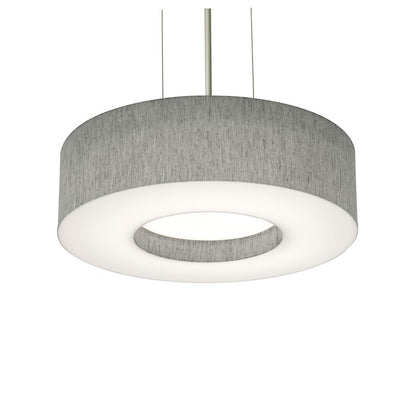 AFX Lighting Montclair 2 Light 12" Pendant, Nickel/Grey/Grey - MCP1214MBSN-GY