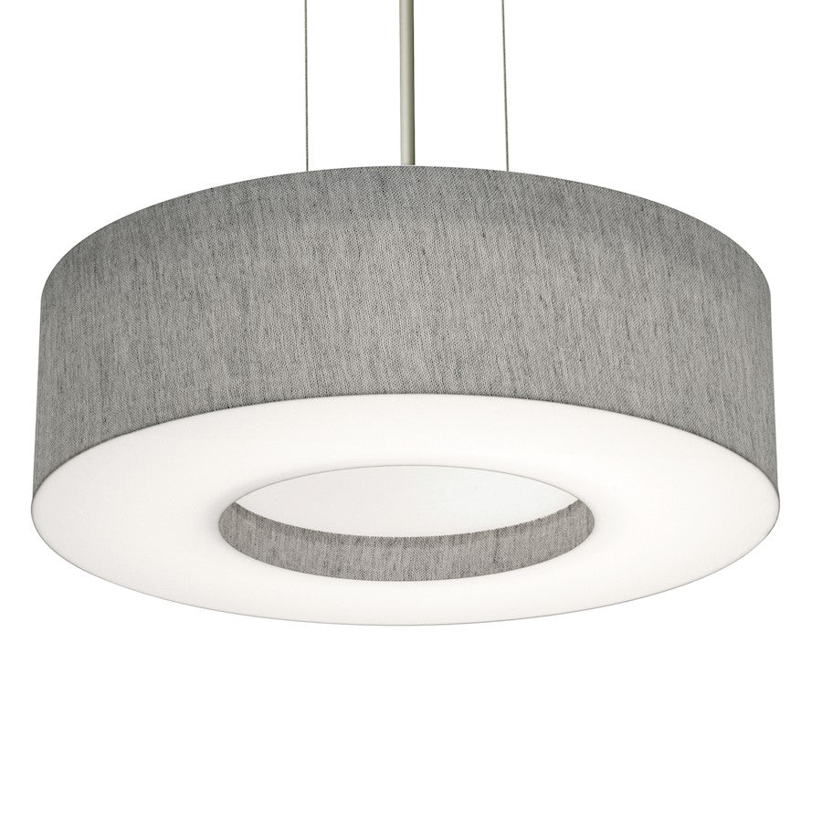 AFX Lighting Montclair 3 Light 15" Pendant, Nickel/Grey/Grey - MCP1524MBSN-GY