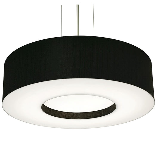 AFX Lighting Montclair 3 Light 19" Pendant, Nickel/Black/Black - MCP1932MBSN-BK