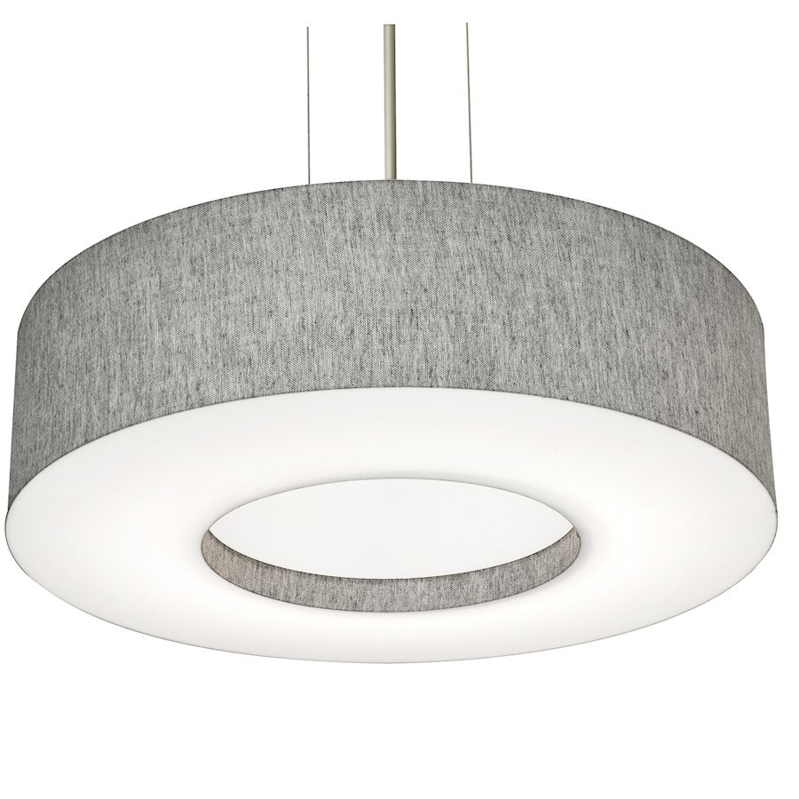 AFX Lighting Montclair 3 Light 19" Pendant, Nickel/Grey/Grey - MCP1932MBSN-GY