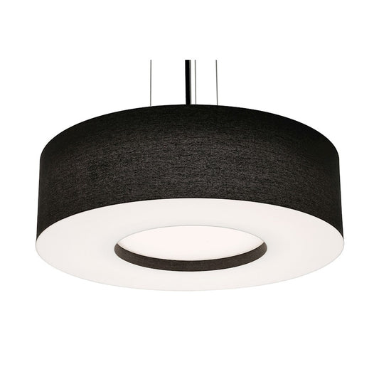 AFX Lighting Montclair 1 Lt 24" LED Pendant, Black/White - MCP2432L5AJUDBK-BK