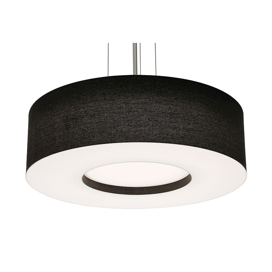 AFX Lighting Montclair 3 Lt 24'' Med Base Pendant, NK/Black/WH - MCP2432MBSN-BK