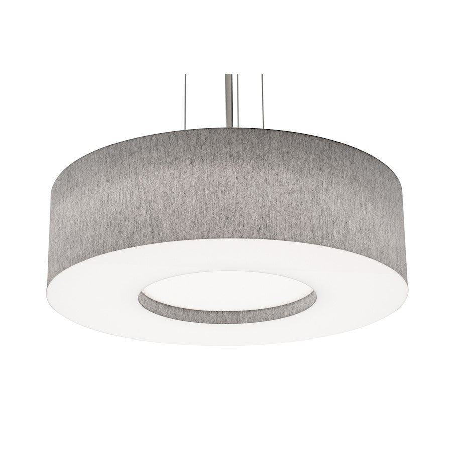 AFX Lighting Montclair 3 Lt 24'' Med Base Pendant, NK/Grey/WH - MCP2432MBSN-GY