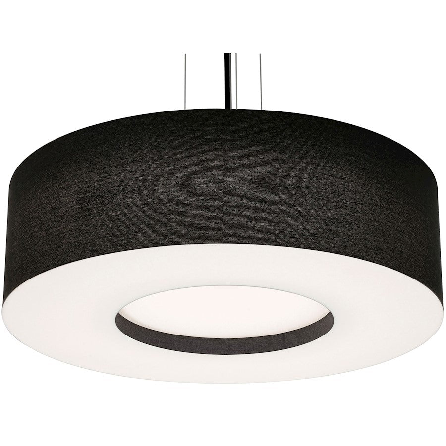 AFX Lighting Montclair 1 Lt 30" LED Pendant, Black/White - MCP3044L5AJUDBK-BK