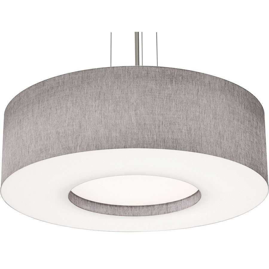 AFX Lighting Montclair 1 Lt 30" LED Pendant, NK/Grey/White - MCP3044L5AJUDSN-GY