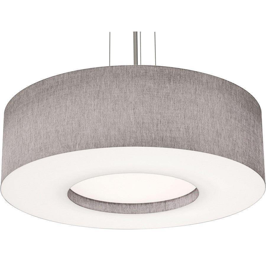 AFX Lighting Montclair 4 Lt 30'' Med Base Pendant, NK/Grey/WH - MCP3044MBSN-GY