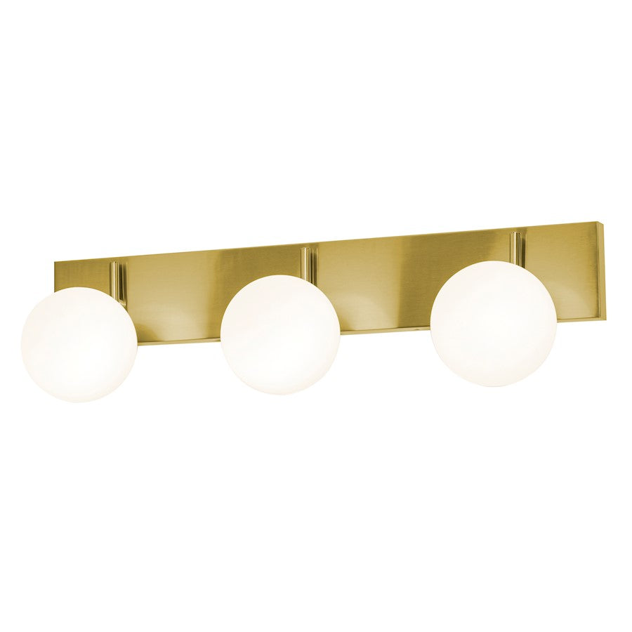 AFX Lighting Metropolitan 30" LED Vanity, Satin Brass/White - METV3008L30D1SB