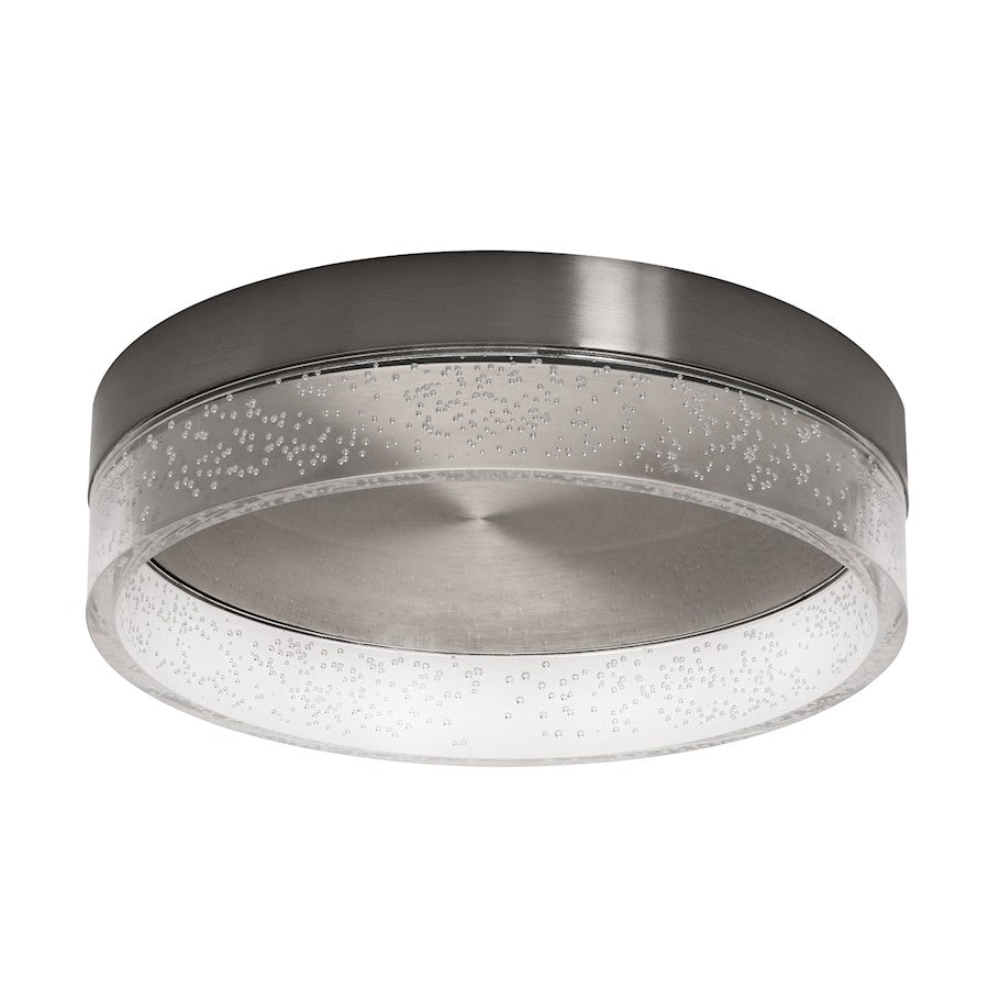 AFX Lighting Maggie LED 12" Flush Mount, Satin Nickel/Clear - MGGF12L30D1SN