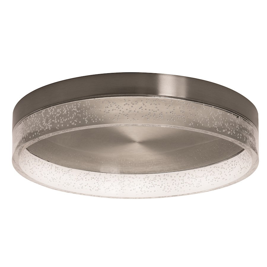 AFX Lighting Maggie LED 16" Flush Mount, Satin Nickel/Clear - MGGF16L30D1SN