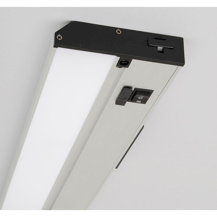 AFX Lighting Noble Pro 1 Light Under Cabinet, Brushed Aluminum/White