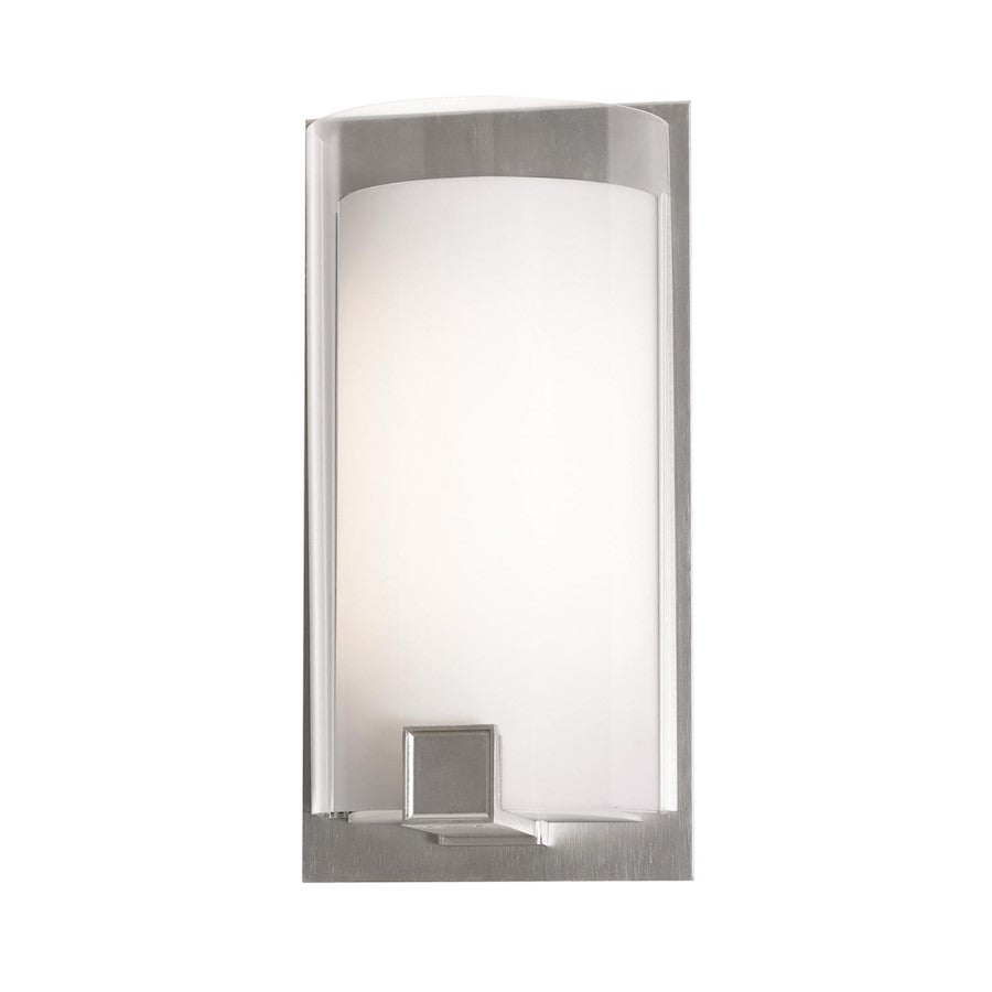 AFX Lighting Nolan 1 Light Wall Sconce, Satin Nickel/White - NLS061914LAJUDSN