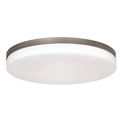 AFX Lighting Oscar 1 Light 19" Flush Mount, Nickel/Nickel - OSCF19LAJD1SN