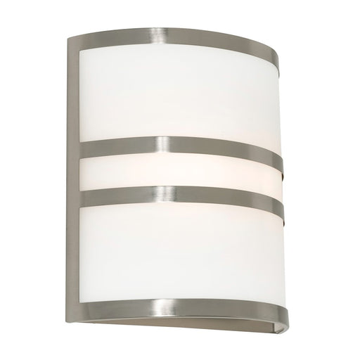 AFX Lighting Plaza 2 Light 11" Sconce, Brushed Nickel/Frosted - PLZS11MBBN