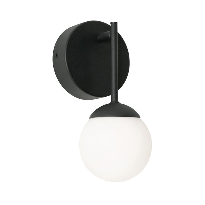 AFX Lighting Pearl 9" LED Sconce, Black/White - PRLS0409L30D1BK