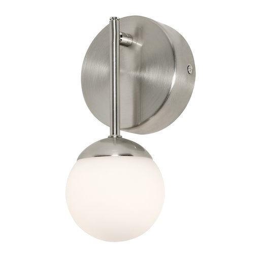 AFX Lighting Pearl 9" LED Sconce, Satin Nickel/White - PRLS0409L30D1SN