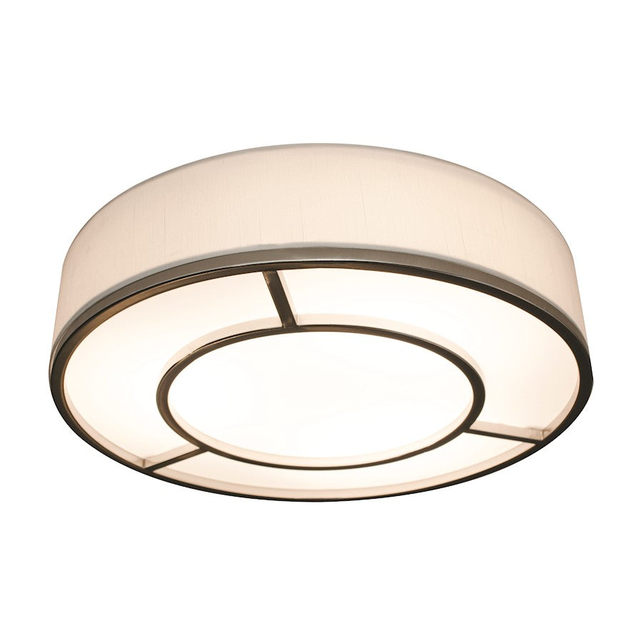 AFX Lighting Reeves LED 16" Flush Mount, Satin Nickel - RVEF1624LAJUDSNLW