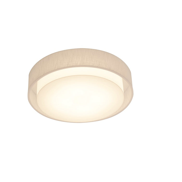 AFX Lighting Sanibel 18" LED Ceiling, White/Linen White - SAF1824LAJUD-LW