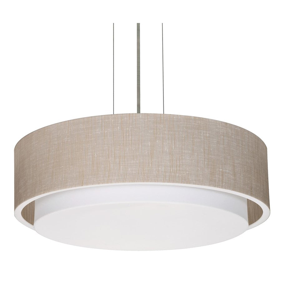 AFX Lighting Sanibel 1 Light Pendant, Satin Nickel/Jute - SAP1824LAJUDSN-JT