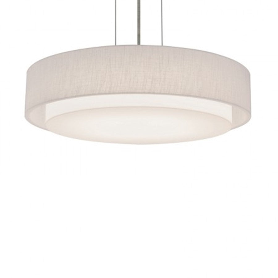 AFX Lighting Sanibel 18" LED Pendant, Satin Nickel - SAP1824LAJUDSN-LW