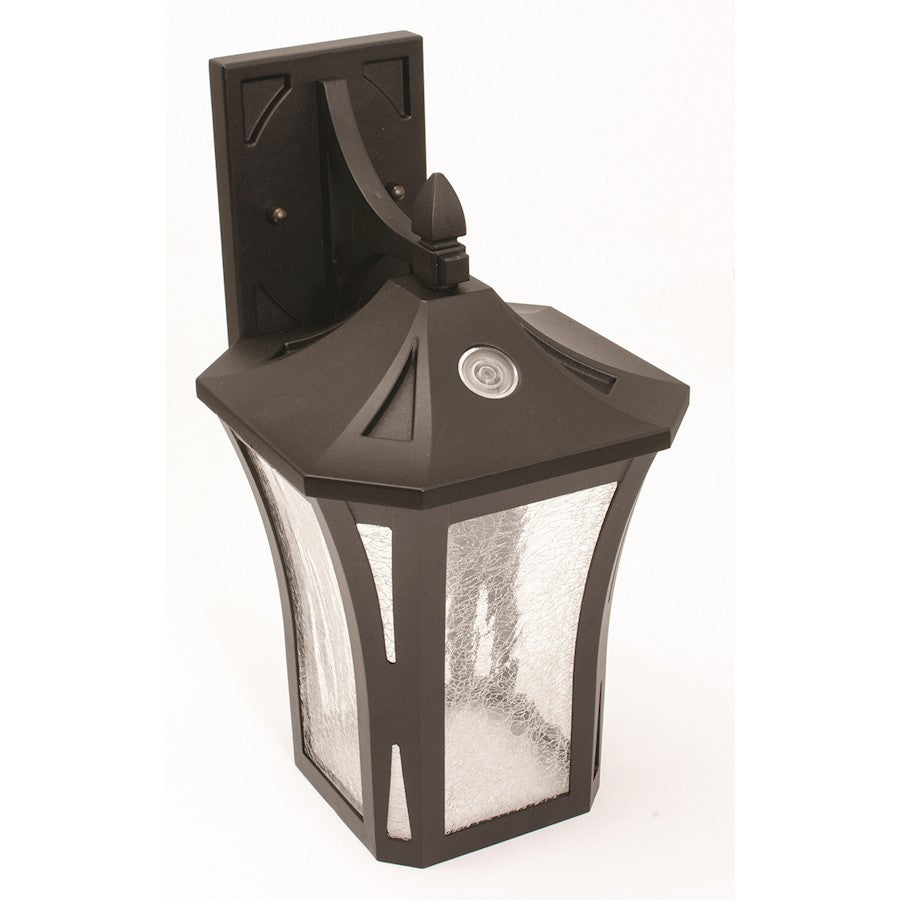 AFX Lighting Stratford Wall Sconce, Black/Crackle Glass - SATW091508L30ENBK