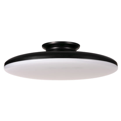 AFX Lighting Skye LED 15" Flush Mount, Black/White - SKYF15LAJD1BK