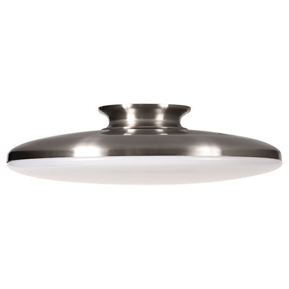 AFX Lighting Skye LED 15" Flush Mount, Satin Nickel/White - SKYF15LAJD1SN