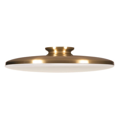 AFX Lighting Skye LED 19" Flush Mount, Satin Brass/White - SKYF19LAJD1SB