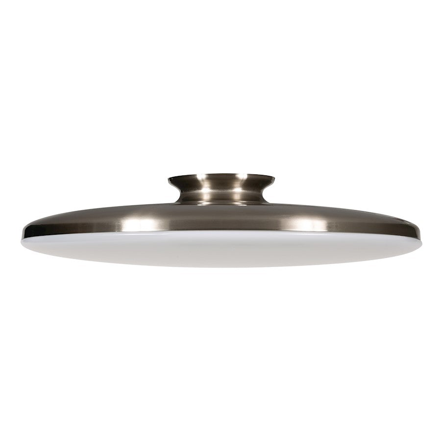 AFX Lighting Skye LED 19" Flush Mount, Satin Nickel/White - SKYF19LAJD1SN