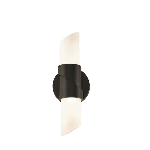 AFX Lighting Slice 12" LED Sconce, 4W/120V, Black/White - SLCS0512L30D1BK