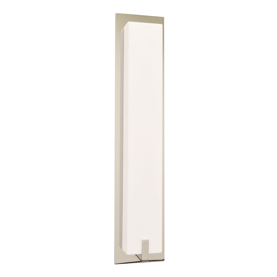 AFX Lighting Sinclair 18" LED Sconce, Satin Nickel/White - SNS041814LAJUDSN