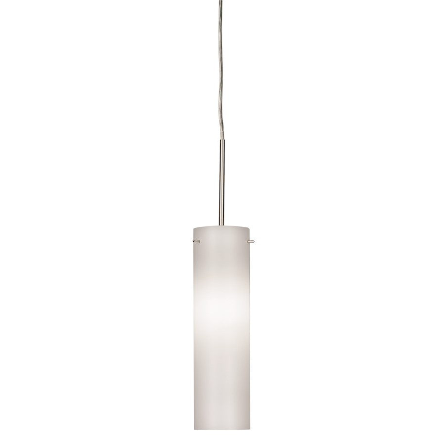 AFX Lighting Soho Pendant, Satin Nickel/White - SSP04MBSNWH