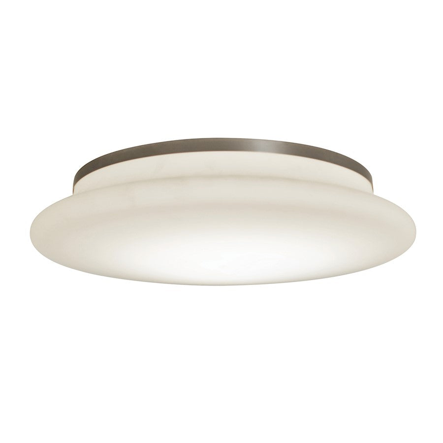 AFX Lighting Sutton LED 18" Flush Mount, Nickel/Frosted White - SUF1824LAJUDSN