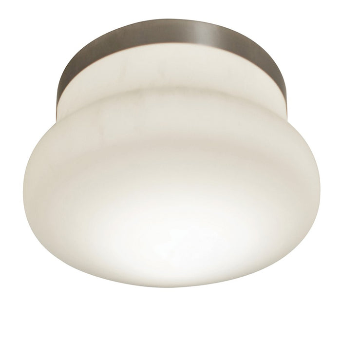AFX Lighting Sutton LED Flush Mount, Nickel/Frosted White