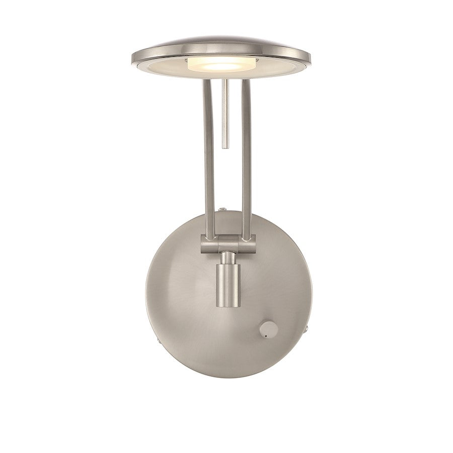 Arnsberg Dessau Turbo 22" Wall Sconce, Satin Nickel - 225810107