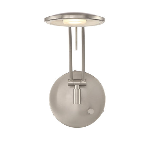 Arnsberg Dessau Turbo 22" Wall Sconce, Satin Nickel - 225810107