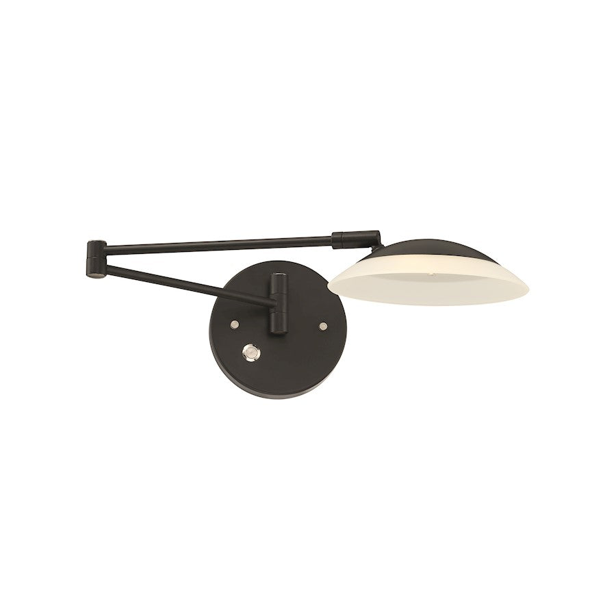 Arnsberg Meran Turbo Wall Sconce, Museum Black - 272310135