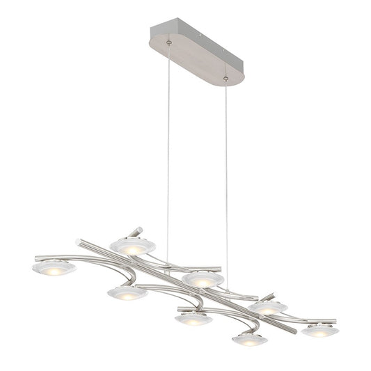 LED Pendant, Matte Nickel