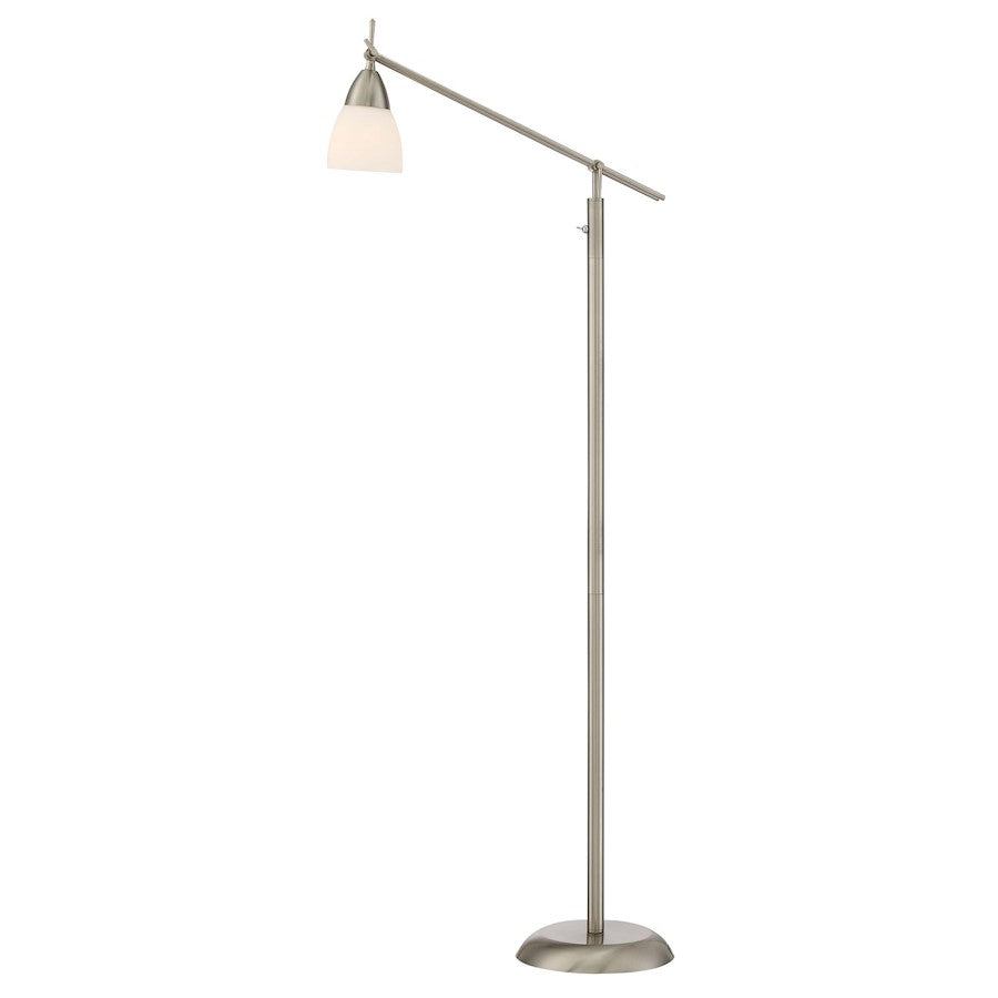 Arnsberg Weimar 1 Light LED Floor Lamp, Matte Nickel