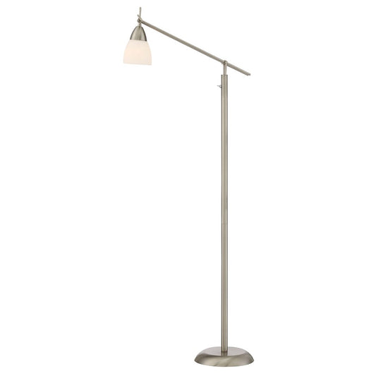 Arnsberg Weimar 1 Light LED Floor Lamp, Matte Nickel