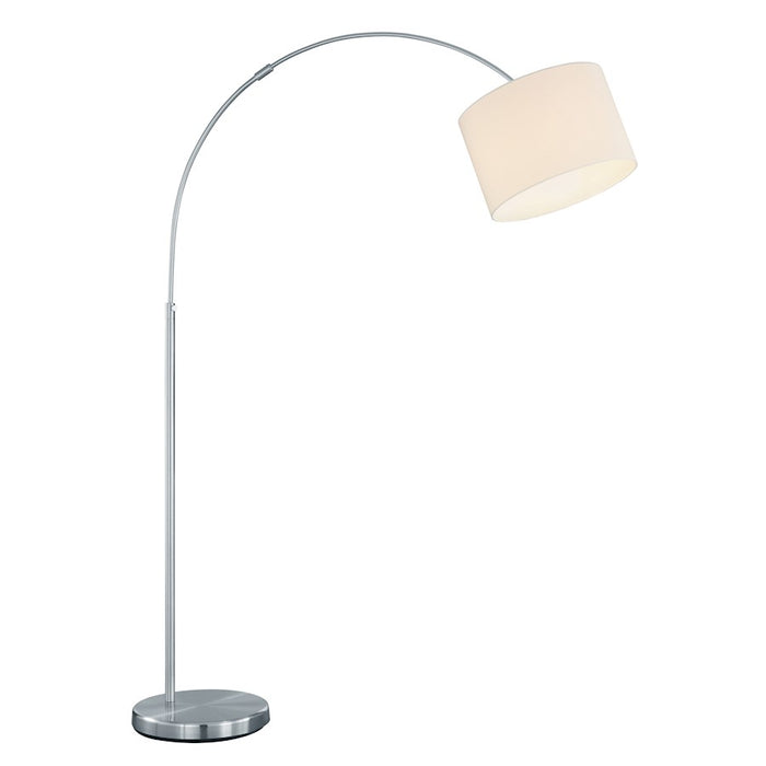 Arnsberg Grannus 1 Light Adjustable Arch Floor Lamp, White