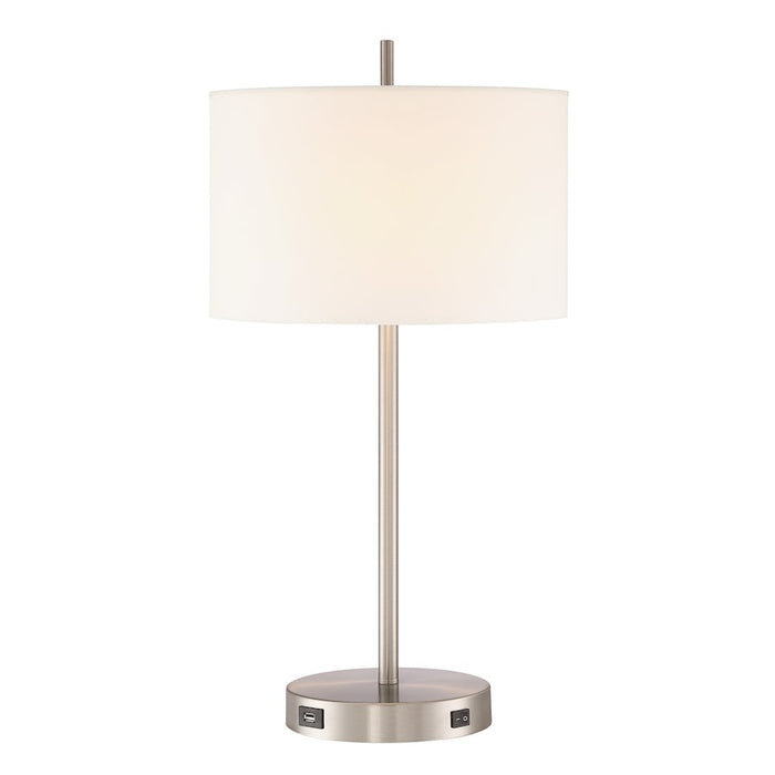 Arnsberg Hotel 2 Light Table Lamp, Satin Nickel - 511100207