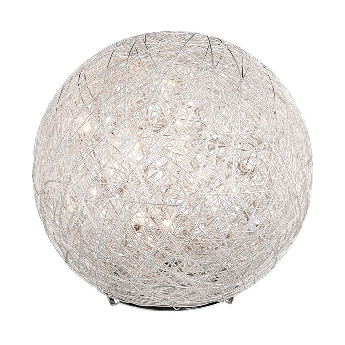 Arnsberg Thunder LED Ball Table Lamp, Silver