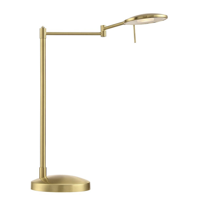 Arnsberg Dessau Turbo Swing Arm Table Lamp, Satin Brass - 525870108