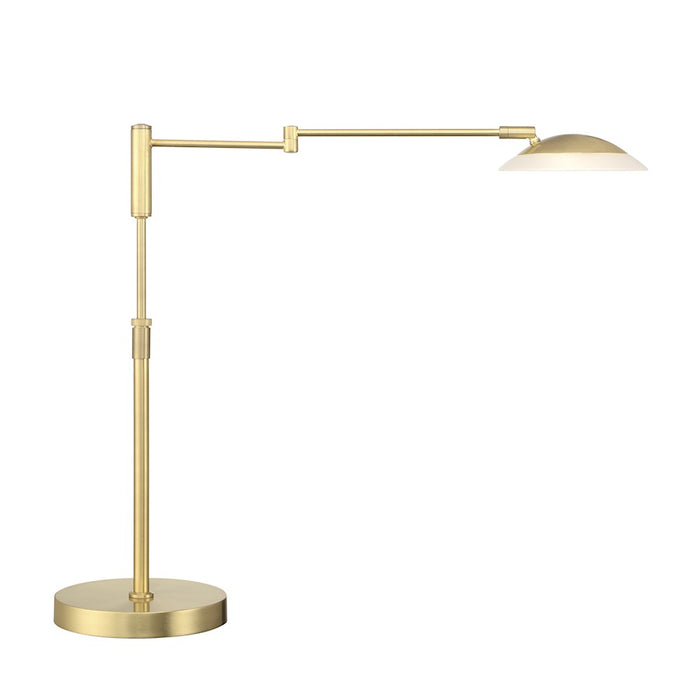 Arnsberg Meran Turbo Table Lamp, Satin Brass - 572310108