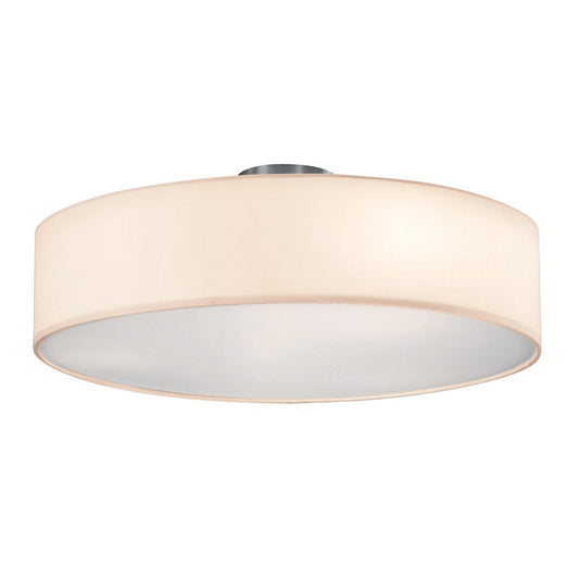 Arnsberg Grannus 3 Light Ceiling Light with White Shade, White