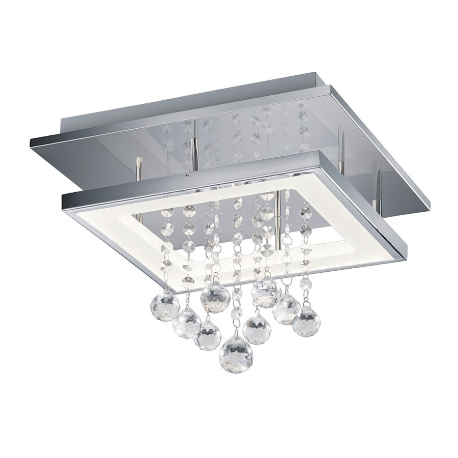 Arnsberg Dorian Square LED Ceiling Light, Chrome