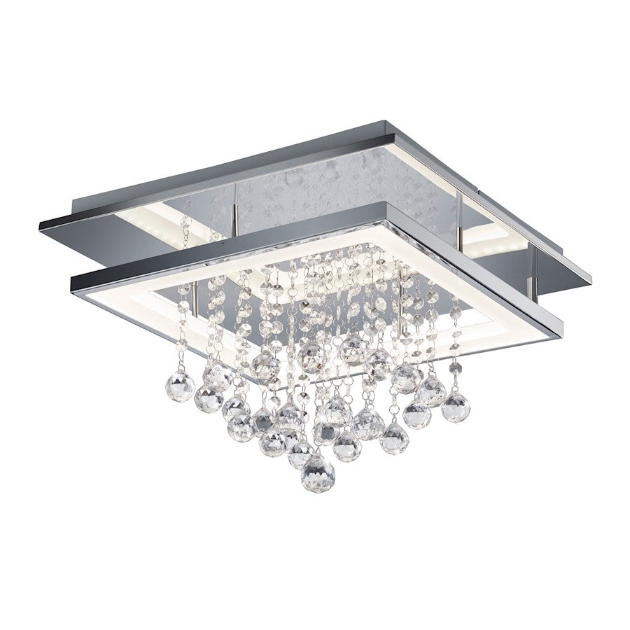 Arnsberg Dorian Square LED Ceiling Light, Chrome