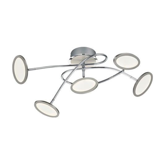 Arnsberg Duellant LED Ceiling Light, Chrome