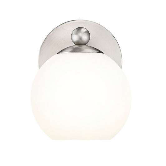 Z-Lite Neoma 1 Light Wall Sconce, Brushed Nickel/Opal Etched - 1100-1S-BN