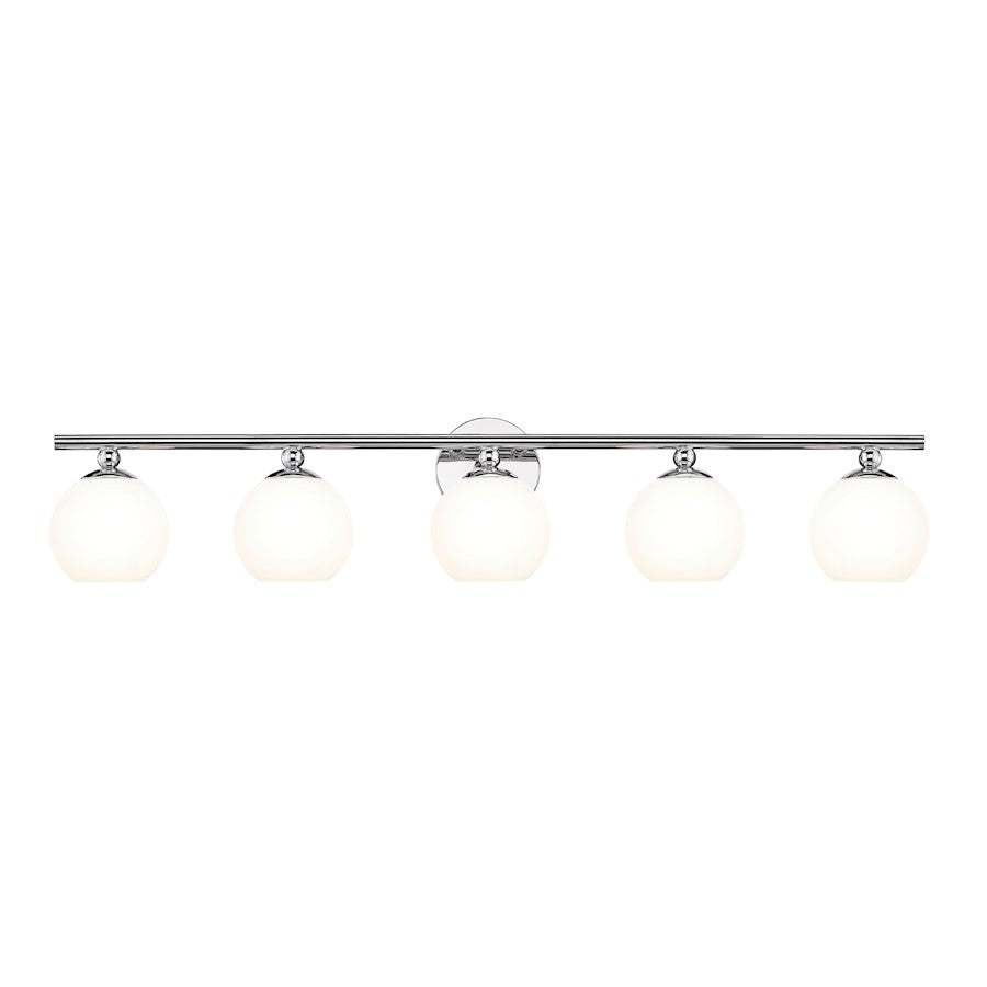 Z-Lite Neoma 5 Light Vanity, Chrome/Opal Etched - 1100-5V-CH